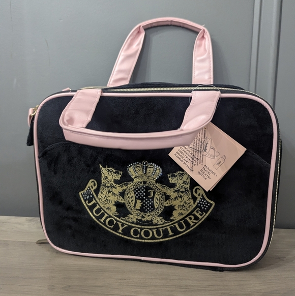 Juicy Couture Other - Juicy Couture Black and Pink Cosmetics Bag